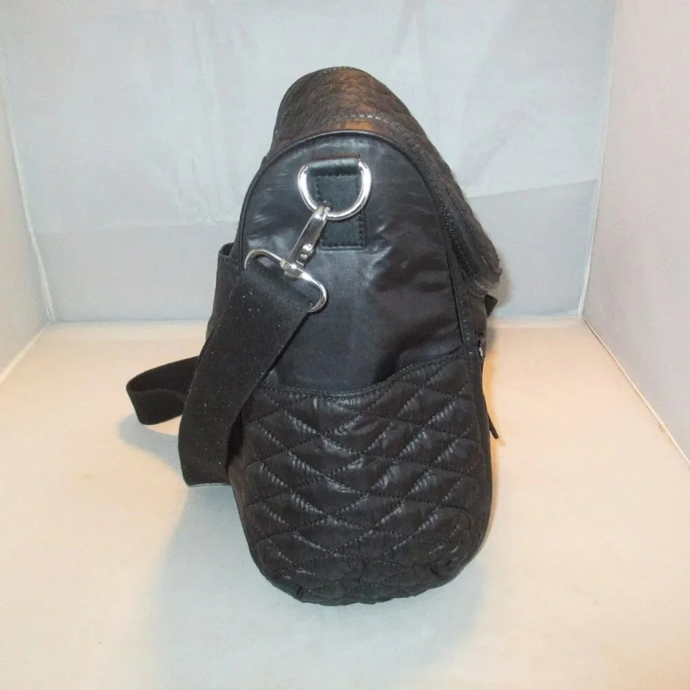 Rebecca Minkoff Jude Quilted Nylon Baby Diaper Bag $295 Black - #2221